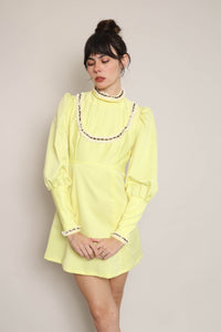70s Victorian Mini Dress