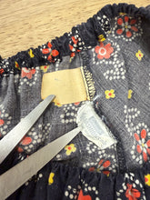 60s Patchwork Print Peasant Dress