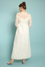 60s Lace Wedding Gown With Cape Train