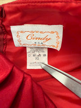 00s Red Strapless Sweetheart Cocktail Dress