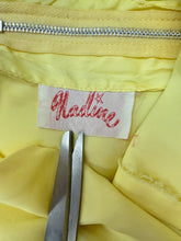 60s Yellow Tiered Chiffon Cupcake Dress
