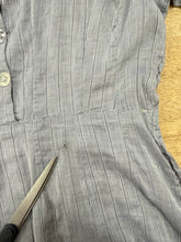 40s Gray Pinstriped Day Dress