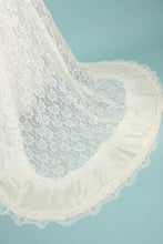 60s Lace Wedding Gown With Cape Train