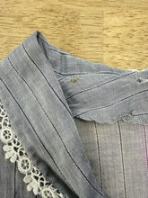 40s Gray Pinstriped Day Dress