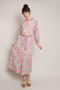 60s Mod Floral House Dress