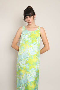 60s Mod Floral Apron Dress