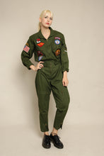 70s Chemin De Fer Patchwork Military Flight Suit