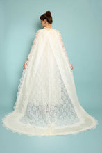 60s Lace Wedding Gown With Cape Train