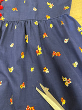 80s Cotton Floral Sun Dress