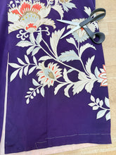 50s Purple Rayon Kimono