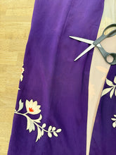 50s Purple Rayon Kimono