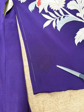 50s Purple Rayon Kimono