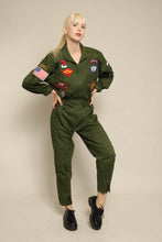 70s Chemin De Fer Patchwork Military Flight Suit