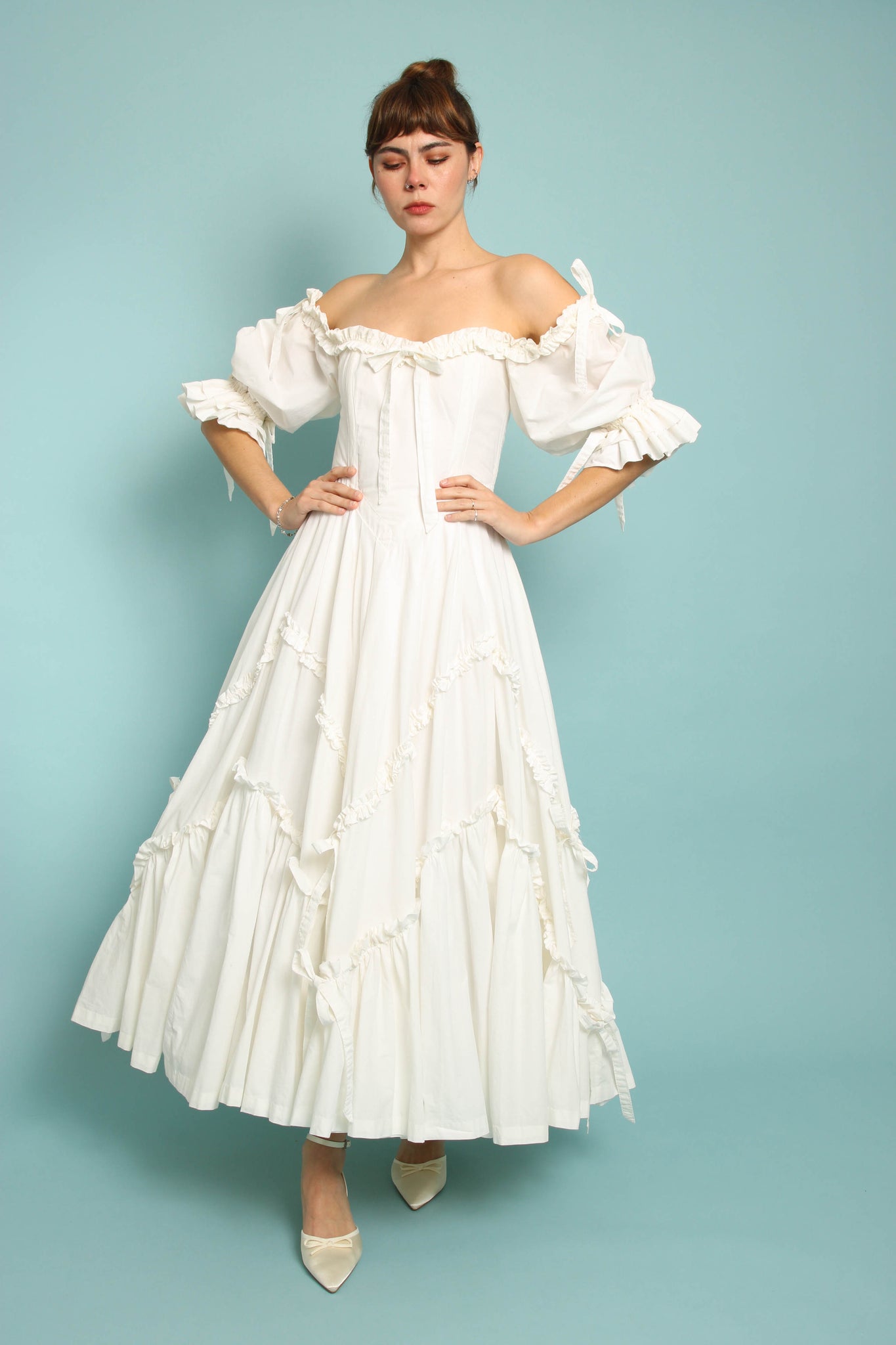 80s Laura Ashley Bo Peep Wedding Dress Set – Luxie Vintage