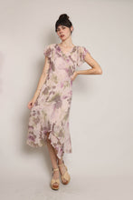 00s Silk Floral Dress