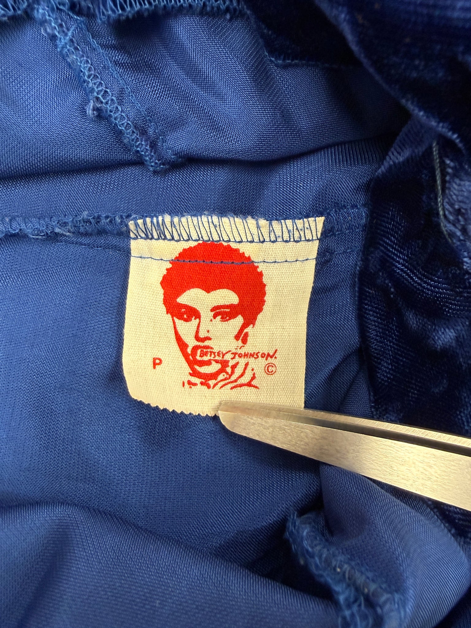 80s Betsey Johnson Blue Velvet Dress – Luxie Vintage