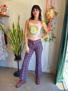 70s Plaid Bell Bottoms