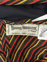 70s Chevron Striped Maxi Dress