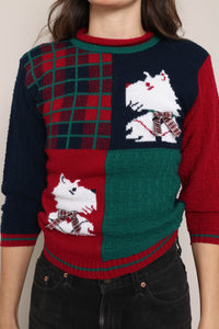 90s Scottie Dog Sweater