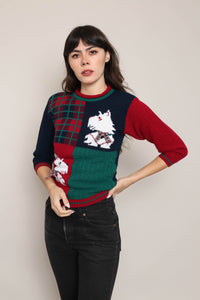 90s Scottie Dog Sweater