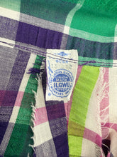 70s Seersucker Mod Mini Skirt