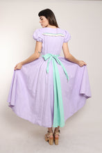40s Purple Barn Dance Dress