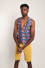 80s Psychedelic Faces Vest