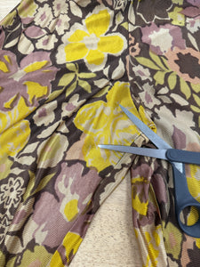 60s Slinky Floral Jumpsuit