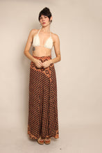 70s Block Print Wrap Skirt