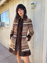 70s Chenille Tapestry Coat