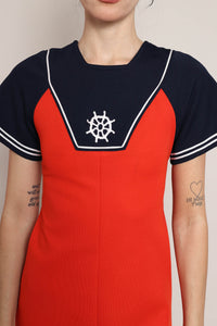 70s Sailor Mini Dress