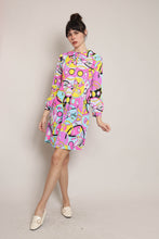 60s Psychedelic Print Dress