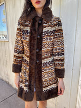 70s Chenille Tapestry Coat