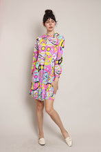 60s Psychedelic Print Dress