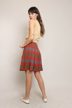 80s Plaid Fringe Skirt