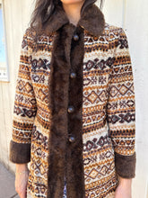 70s Chenille Tapestry Coat