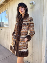 70s Chenille Tapestry Coat