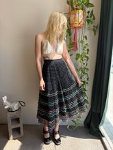 50s Raffia Woven Skirt
