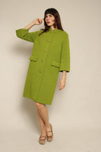 1960s Sebastian Avocado Green Knit Jacket With Large Buttons