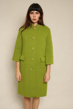 1960s Sebastian Avocado Green Knit Jacket With Large Buttons