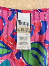 80s Abstract Chiffon Dress