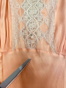 40s Silk Satin Nightgown