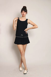 60s Drop Waist Mini Dress