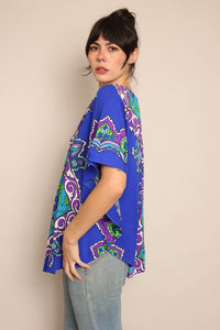 70s Psychedelic Caftan Tunic