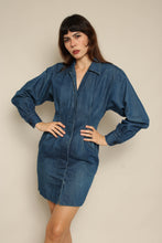 1990s Donna Karan Blue Jean Mini Dress