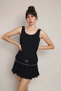 60s Drop Waist Mini Dress
