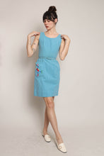 60s Rooster & Compass Rose Dress