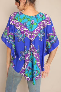 70s Psychedelic Caftan Tunic