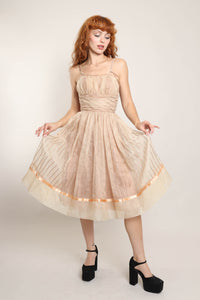 50s Champagne Party Dress