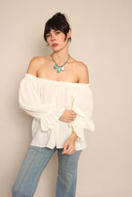 70s Gauze Cotton Blouse
